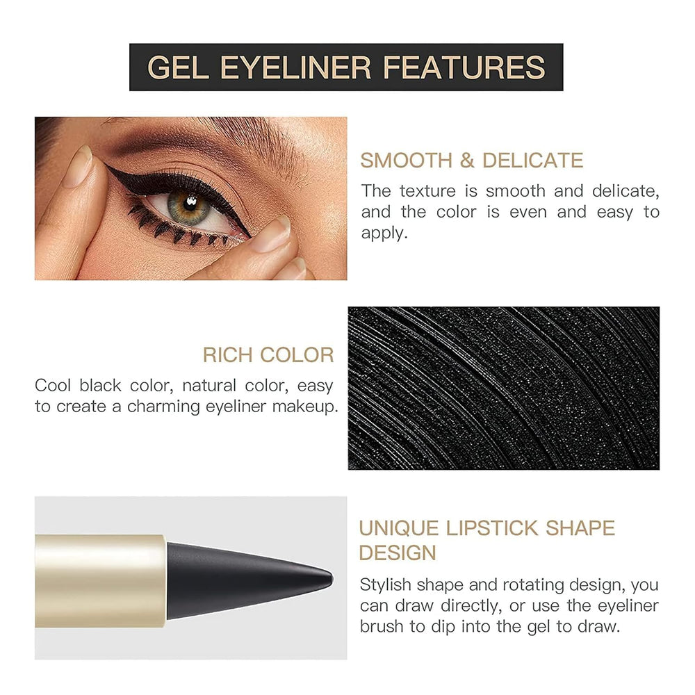 BAISEN DIARY Long-wear eyeliner application shows precise cat-eye control.