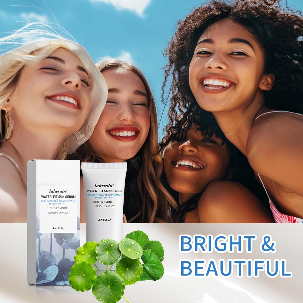 BAISEN DIARY Centella Sunscreen water-fit formula highlights light, refreshing feel.