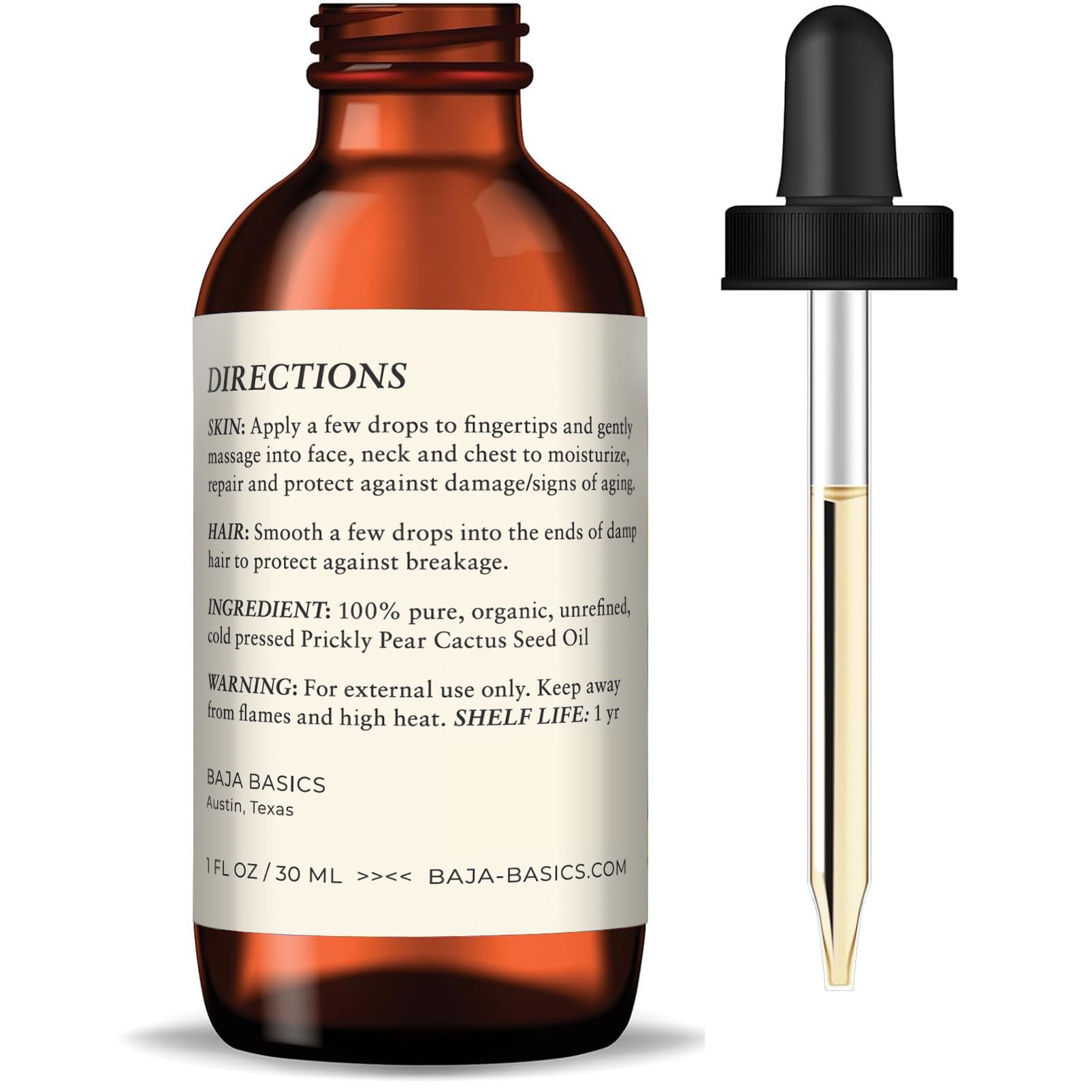 Baja Basics prickly pear seed oil nutrients—rich in vitamins and omega fatty acids