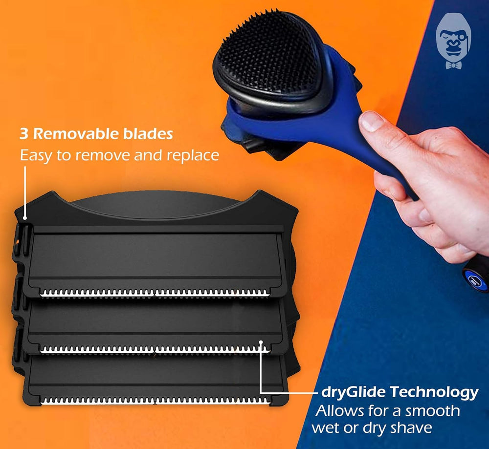 BAKblade 2.0 Elite Plus dryglide close-up; shows smooth dry or wet shaving.