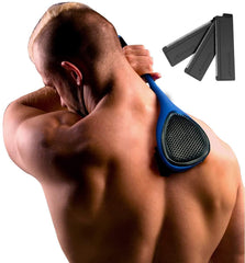 BAKblade 2.0 Elite Plus full product shot; supports quick back grooming.