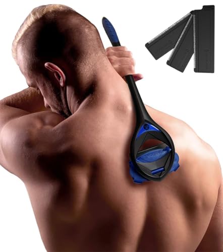 baKblade 3.0 back shaver with 23-inch handle for extended reach.