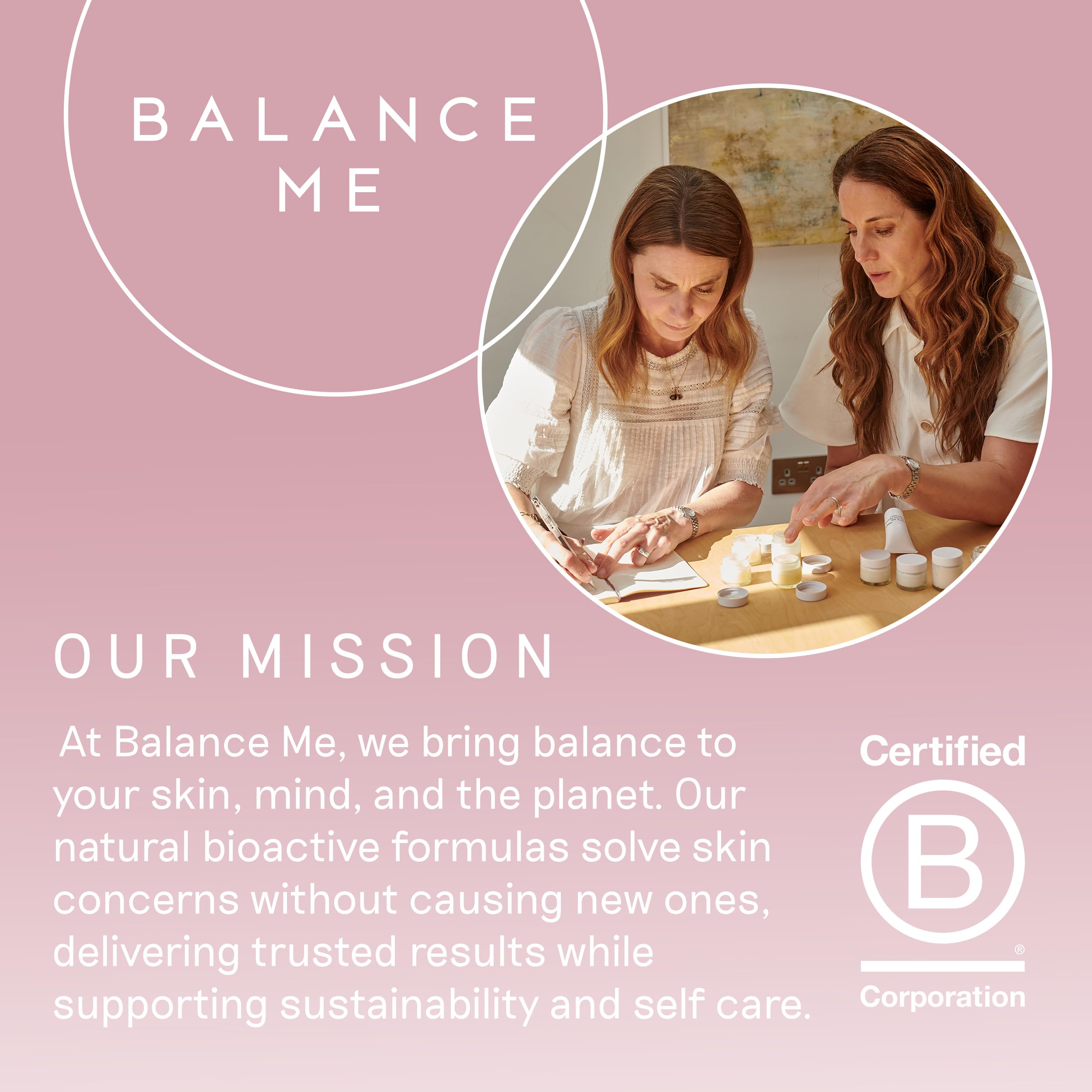Balance Me Wonder Eye Cream under-eye skin care during morning routine.