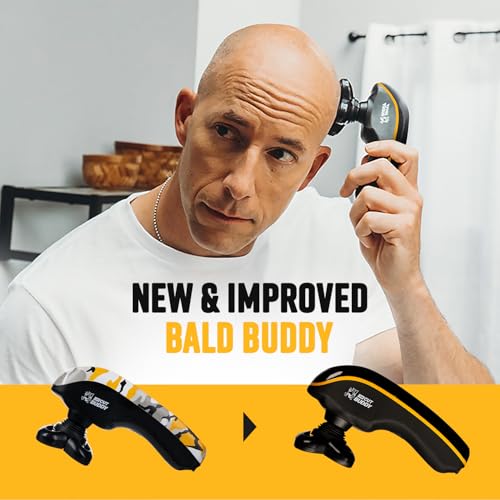 The Cut Buddy Bald Buddy head shaver cleaning indicator helps maintain performance and hygiene.