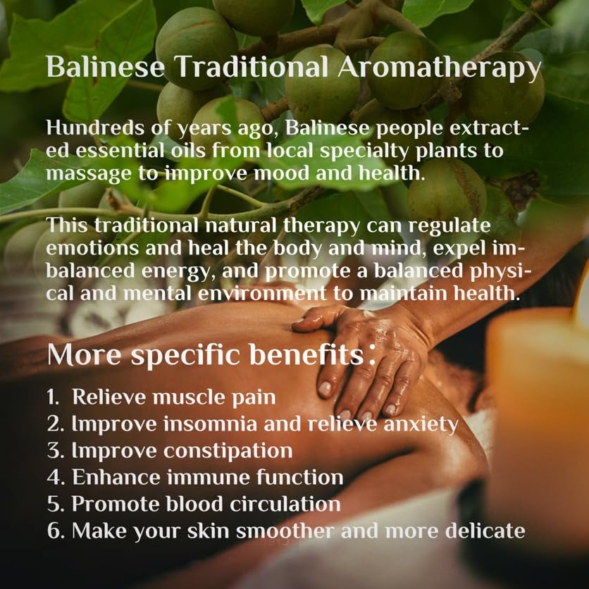 Bali Aga Kemiri Oil focus on split ends for smoother appearance.