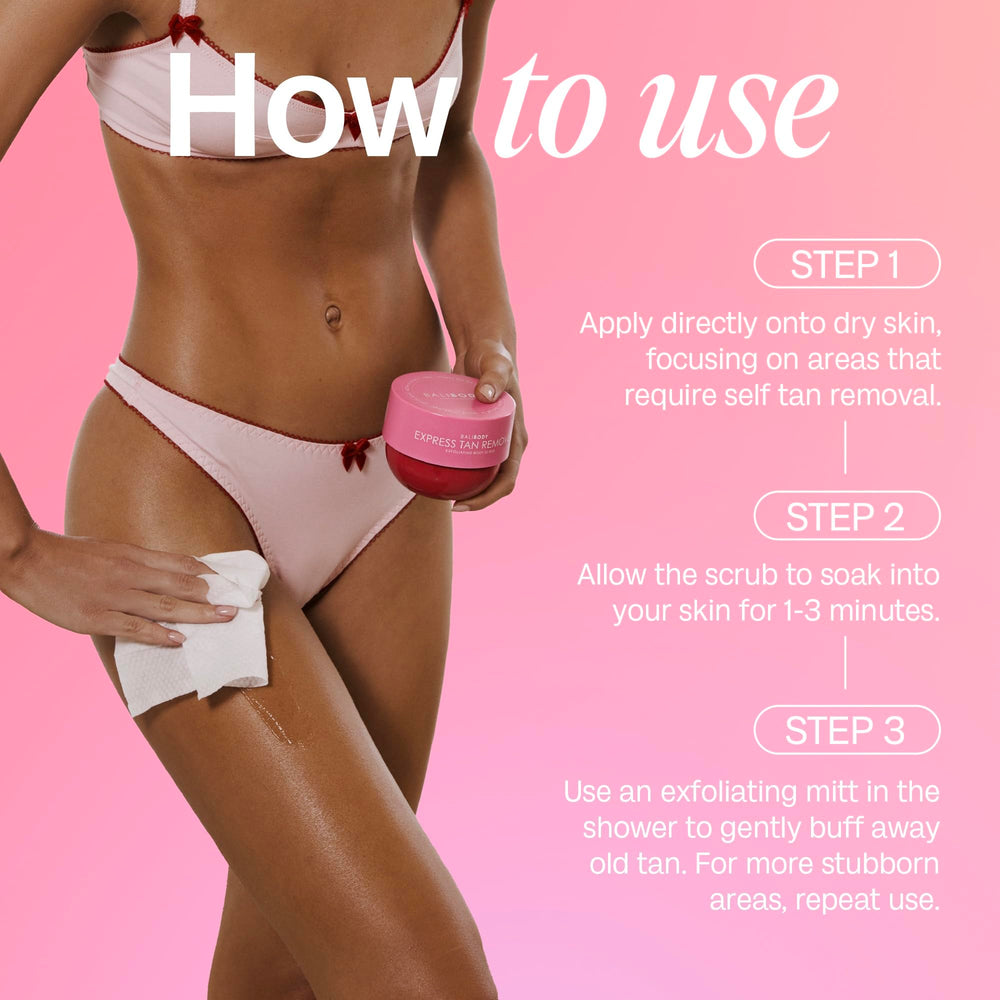 Bali Body Express Tan Remover after use reveals smoother, even skin