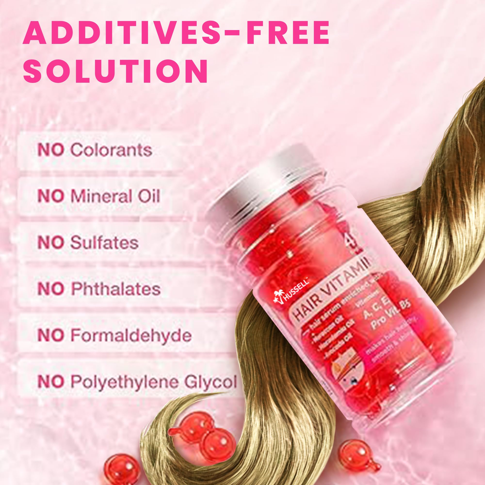 Bali Secret Hussell capsules dispensing demonstrates simple daily use.