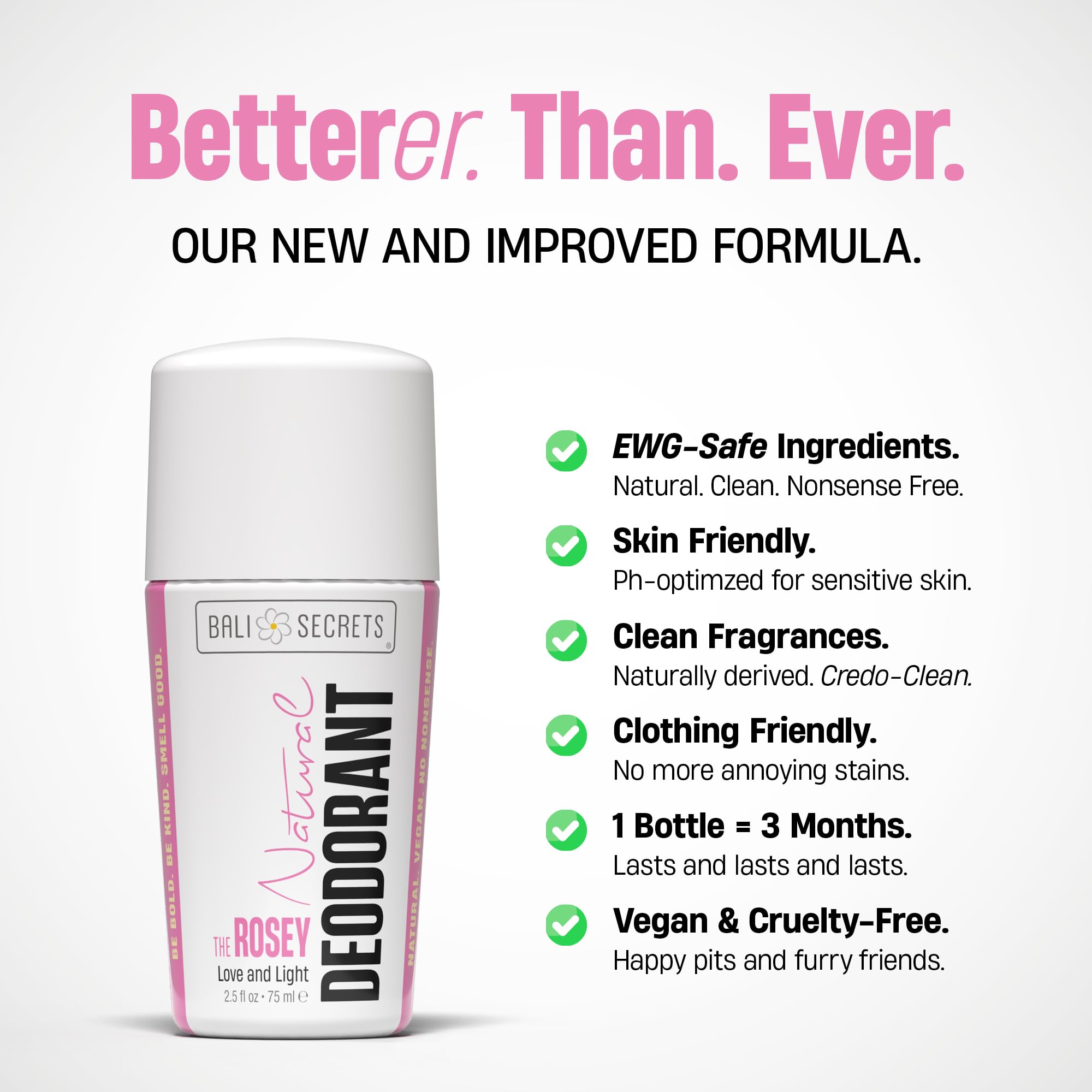 Clean formula uses mineral and plant-based ingredients safe for sensitive skin.