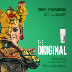 Bali Secrets roll-on application — easy glide for long-lasting freshness