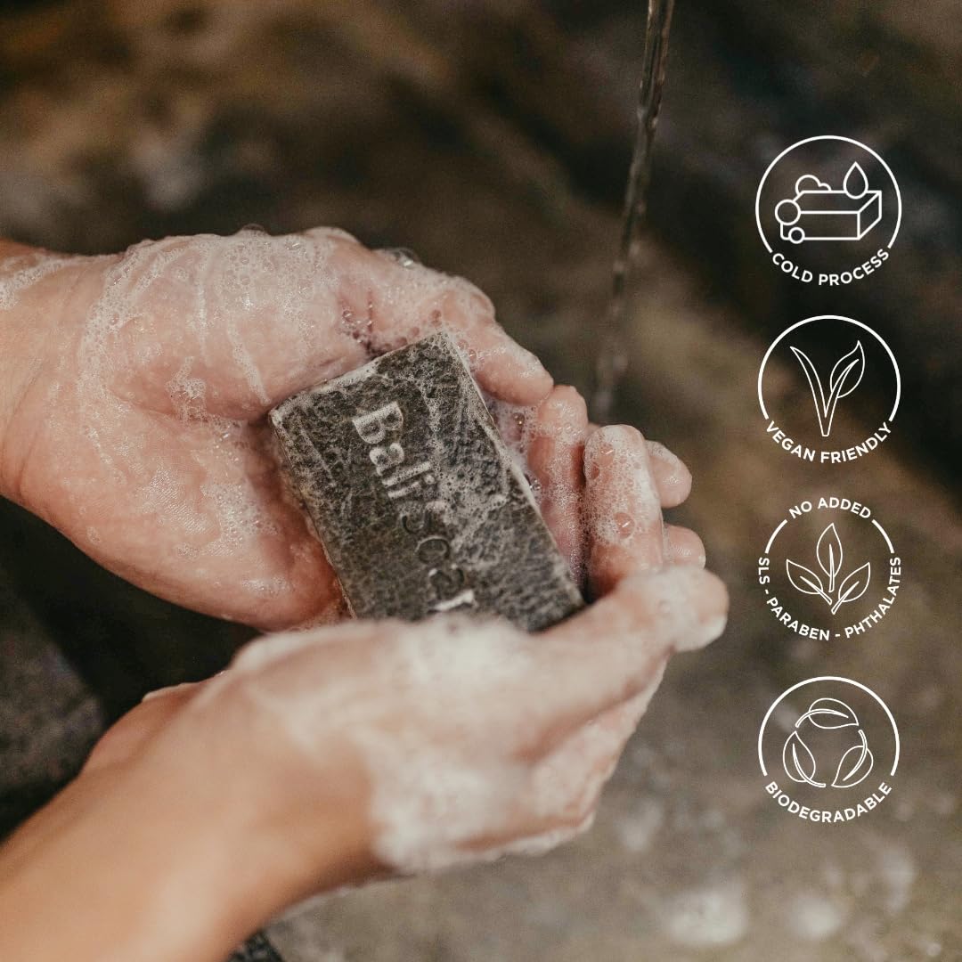 Bali Soap Masculine Collection packaging closeup, premium gift presentation for holidays or birthdays.