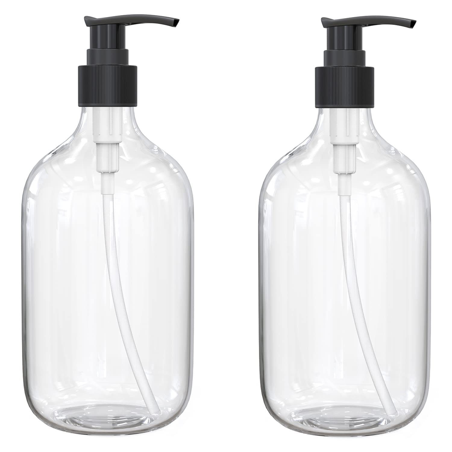 BallHull botella dispensadora transparente de diez onzas para líquidos variados.