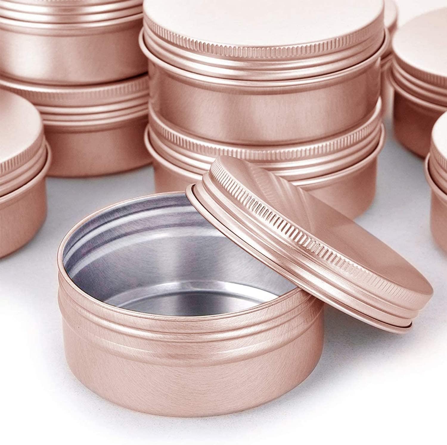 BallHull rose gold 1oz tin bottom highlights sturdy aluminum construction