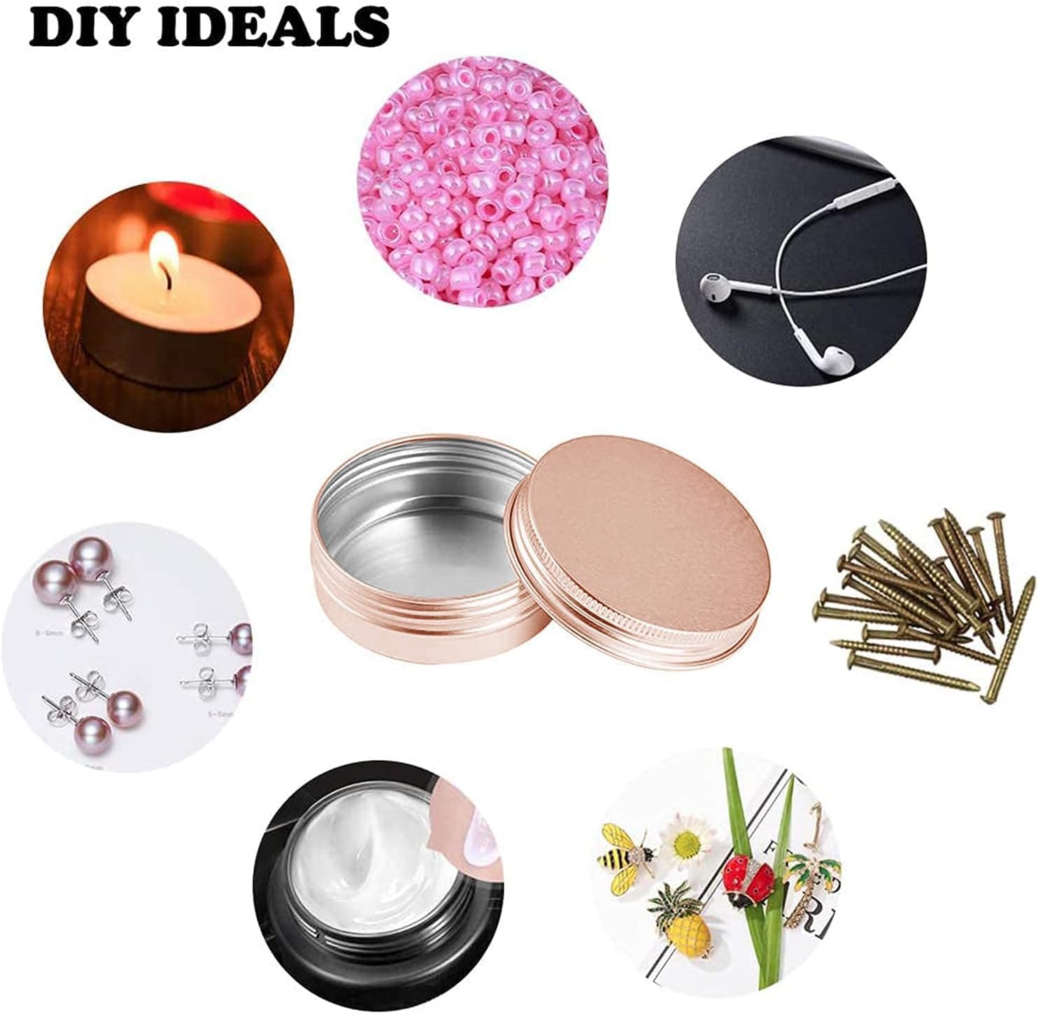 BallHull rose gold 1oz tin stack demonstrates space-saving multipack storage