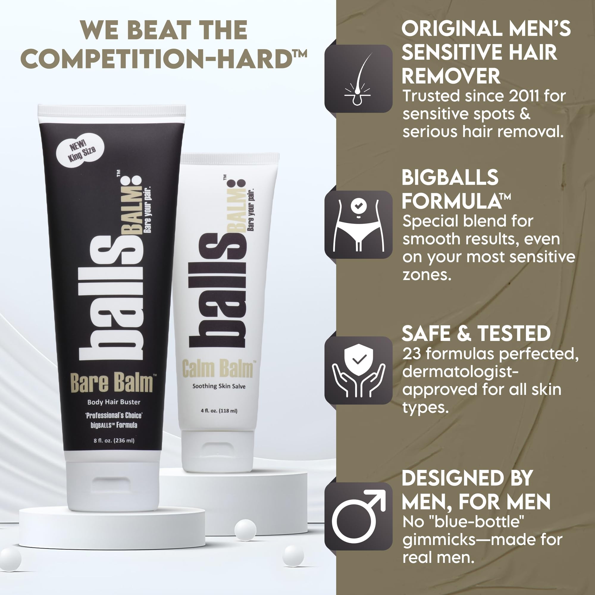 ballsBALM Bare Balm skin-satisfying after-use glow and smoothness