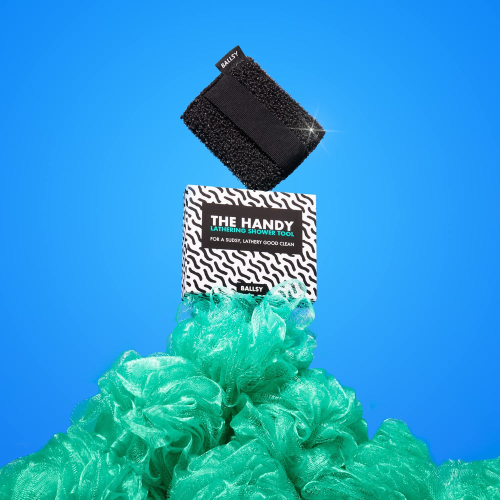 Ballsy Handy Shower Tool creates extra foam with body wash.
