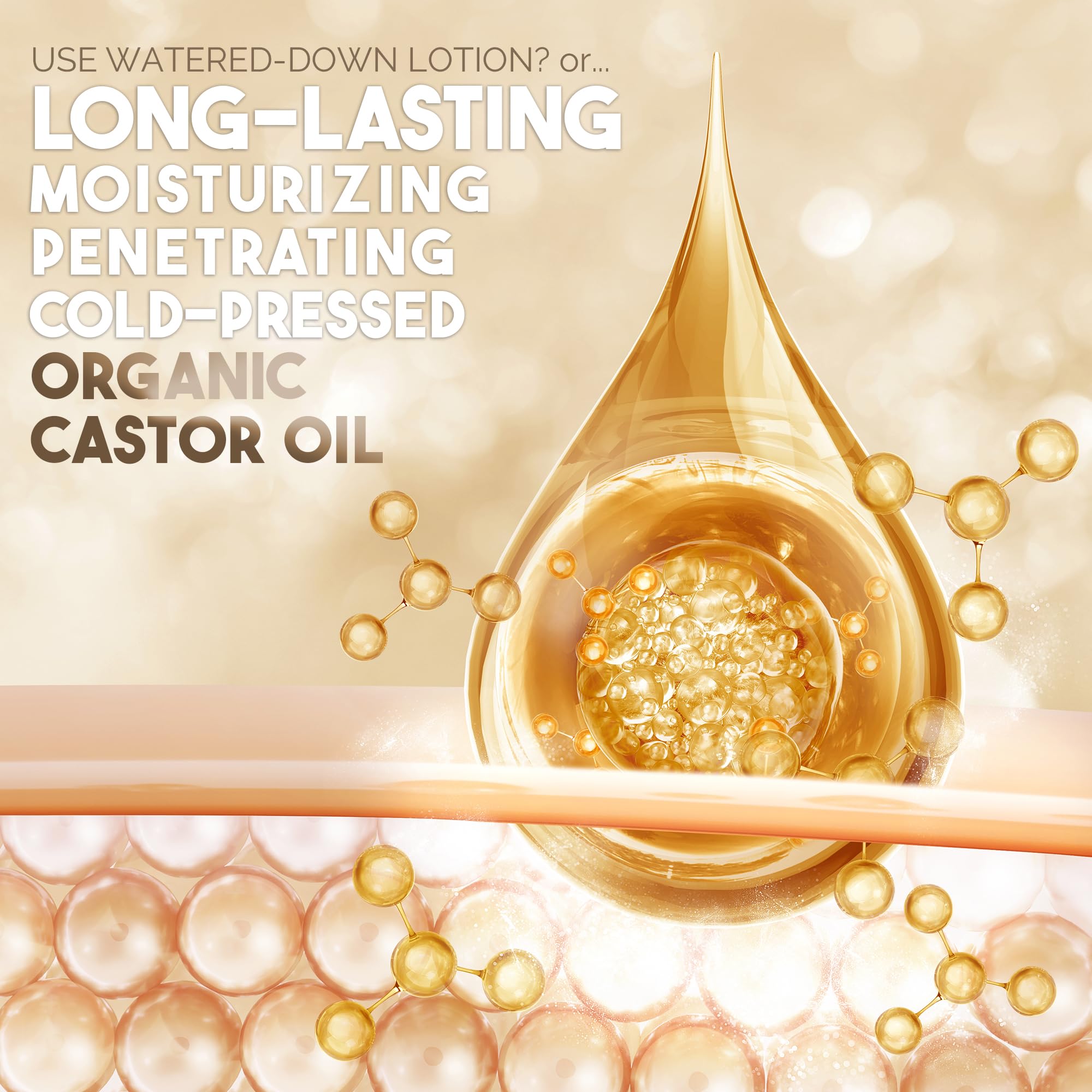 BALM OF GILEAD castor oil hair-strand application for smooth, nourished hair
