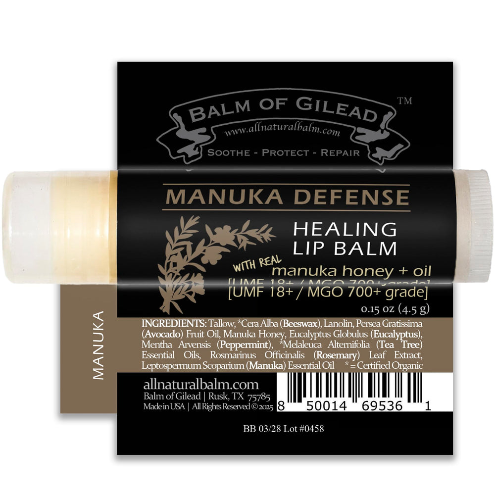 BALM OF GILEAD Manuka Defense Balm 4-pack for daily hydration