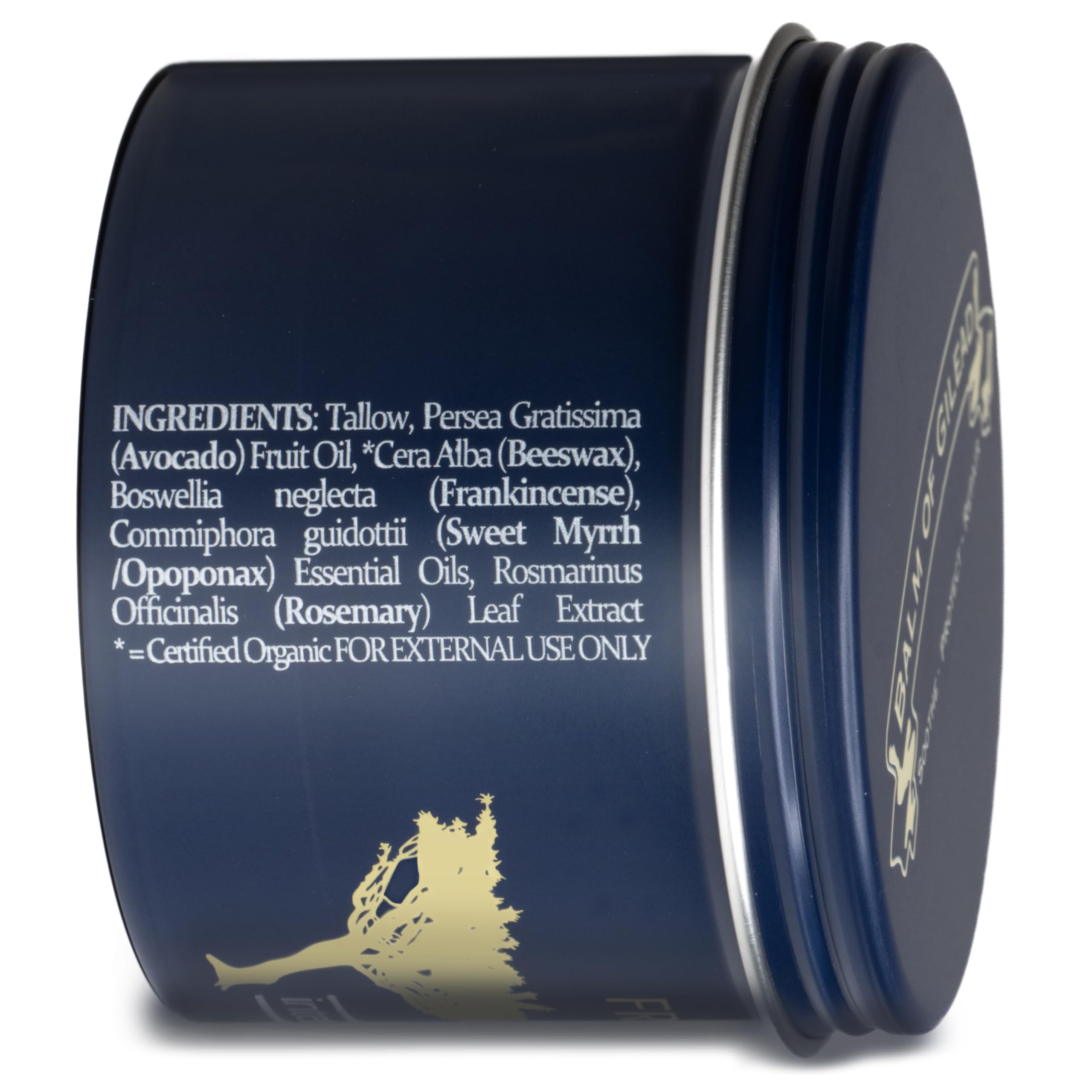 BALM OF GILEAD recyclable container emphasizes eco-conscious packaging.