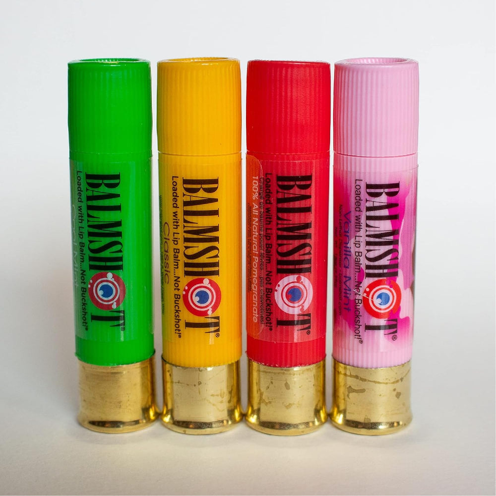 Balmshot lip balm made in USA supports domestic manufacturing and quality.