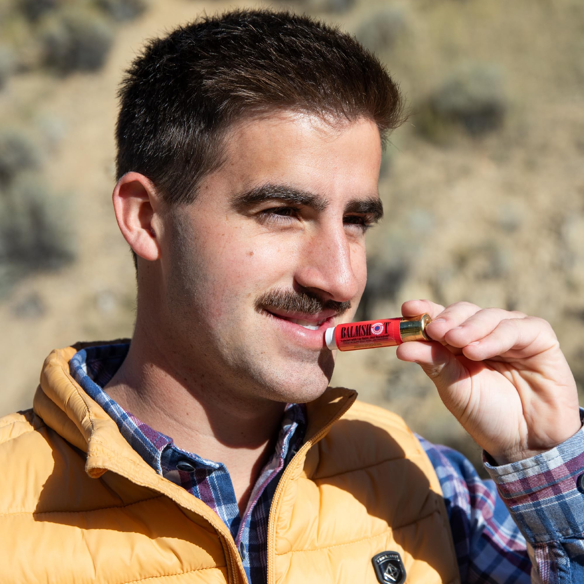 Balmshot lip balm uses premium ingredients for naturally nourished lips.