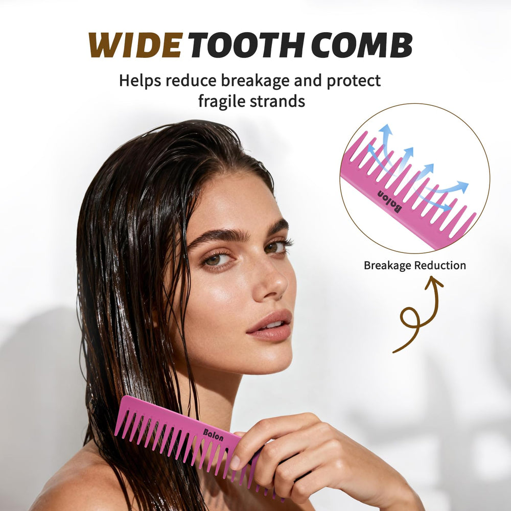 BALON 4Pcs Detangling Brush Set – tail comb for precise parting and styling