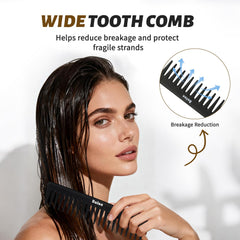 BALON tail comb enables precise parting and finish touches
