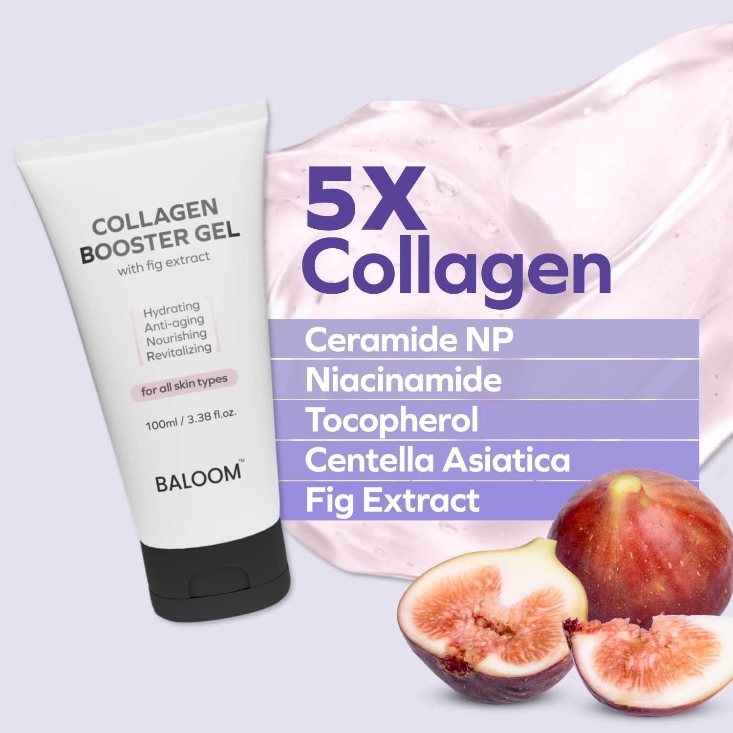 BALOOM hyaluronic acid and niacinamide formula supports hydration and even skin tone