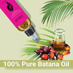 BALPPRD Minnah Batana Oil bottle highlights rosemary-pumpkin seed blend for scalp vitality.