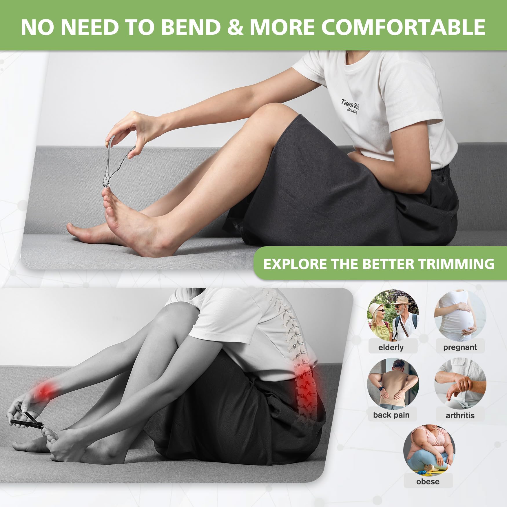 Baluca nail clipper with sharp blades for thick nails enables easy trimming.