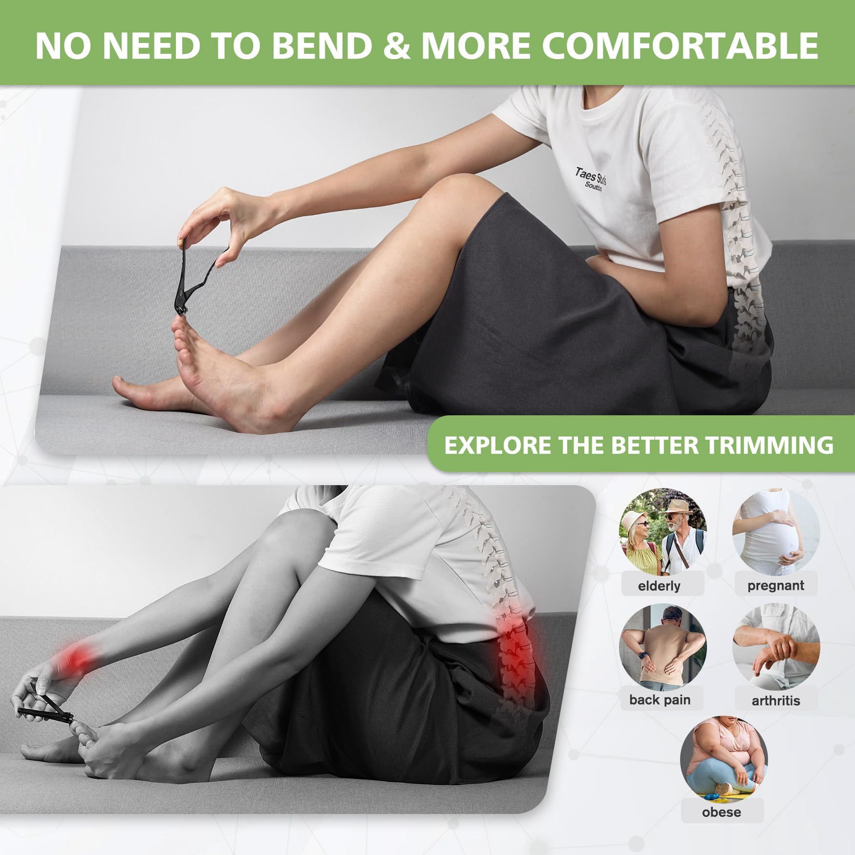 Baluca nail clipper with sharp blades tackling thick nails smoothly.