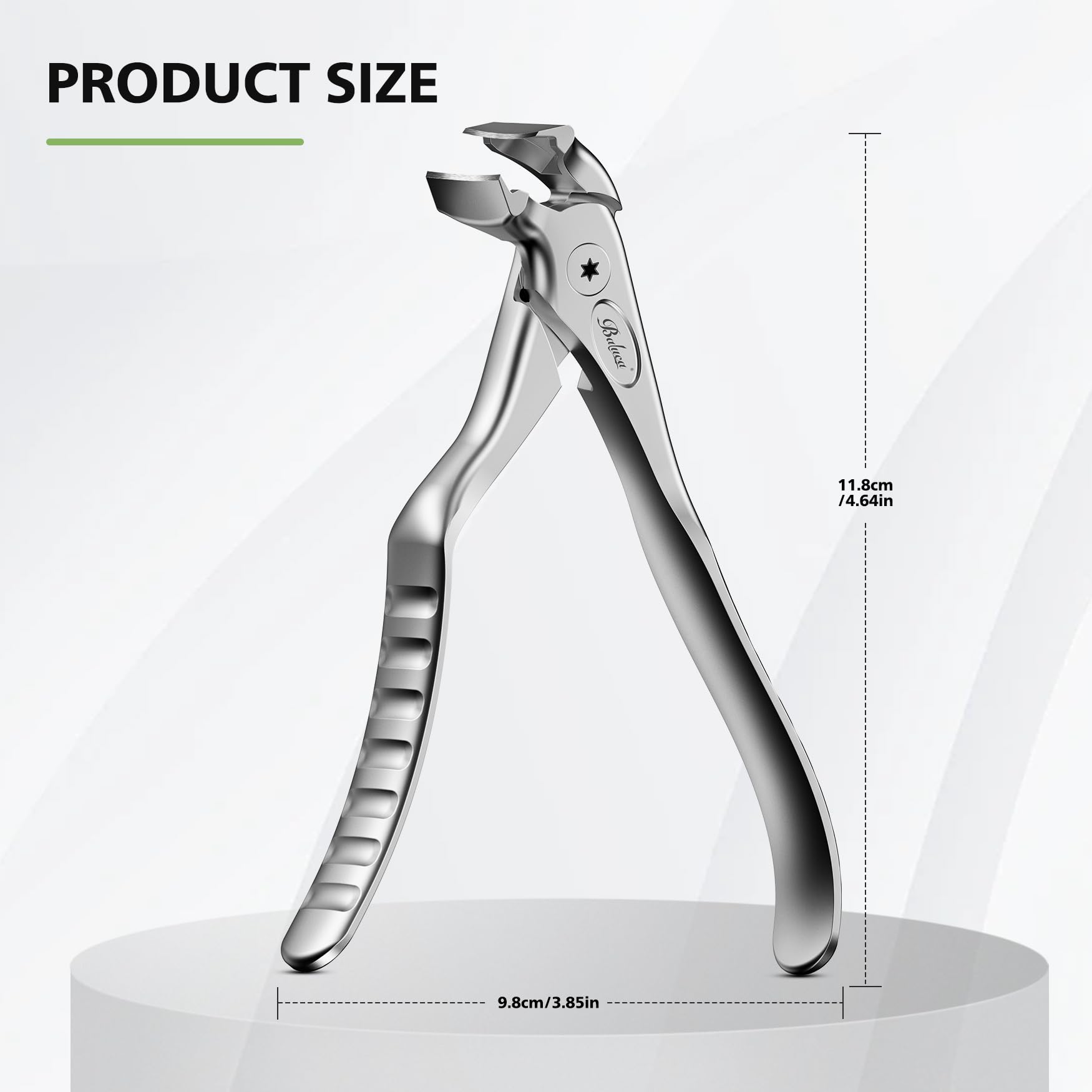 Baluca precision nail trimmer supports comfortable, controlled senior grooming.
