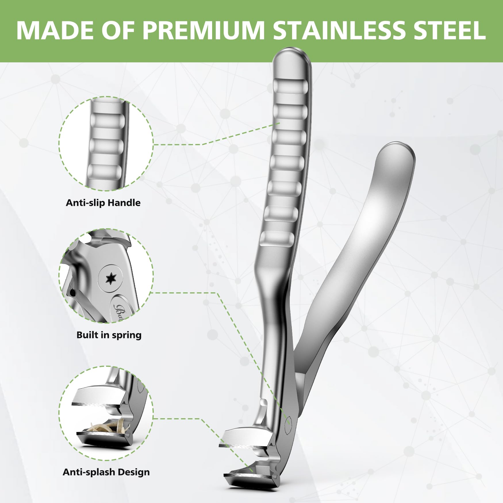 Baluca stainless steel clipper ensures durable, long-lasting performance.