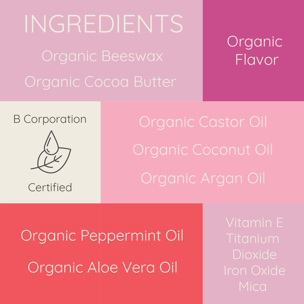 Bambalo lip balms made in USA highlighting quality and safe ingredients.