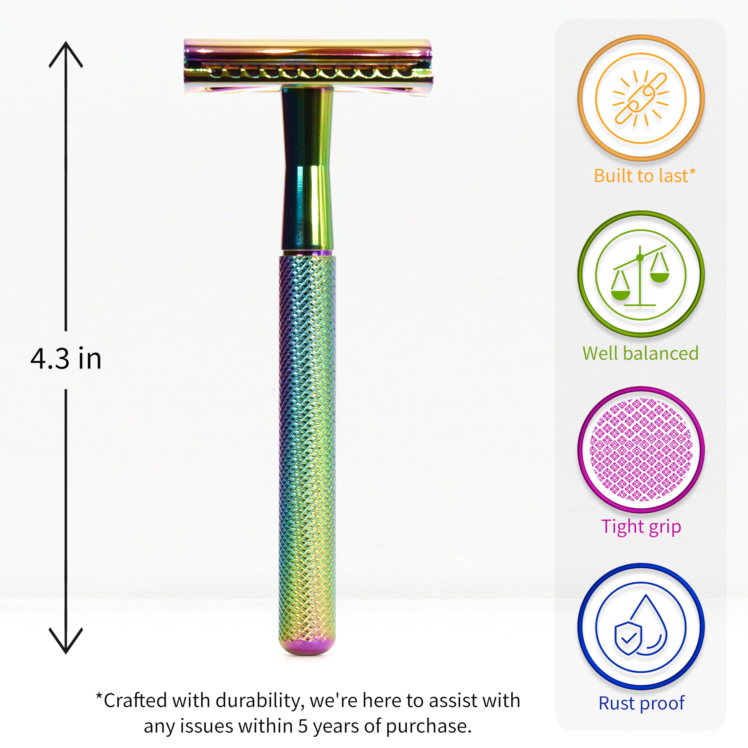 Bambaw metal razor handle closeup showing durable design