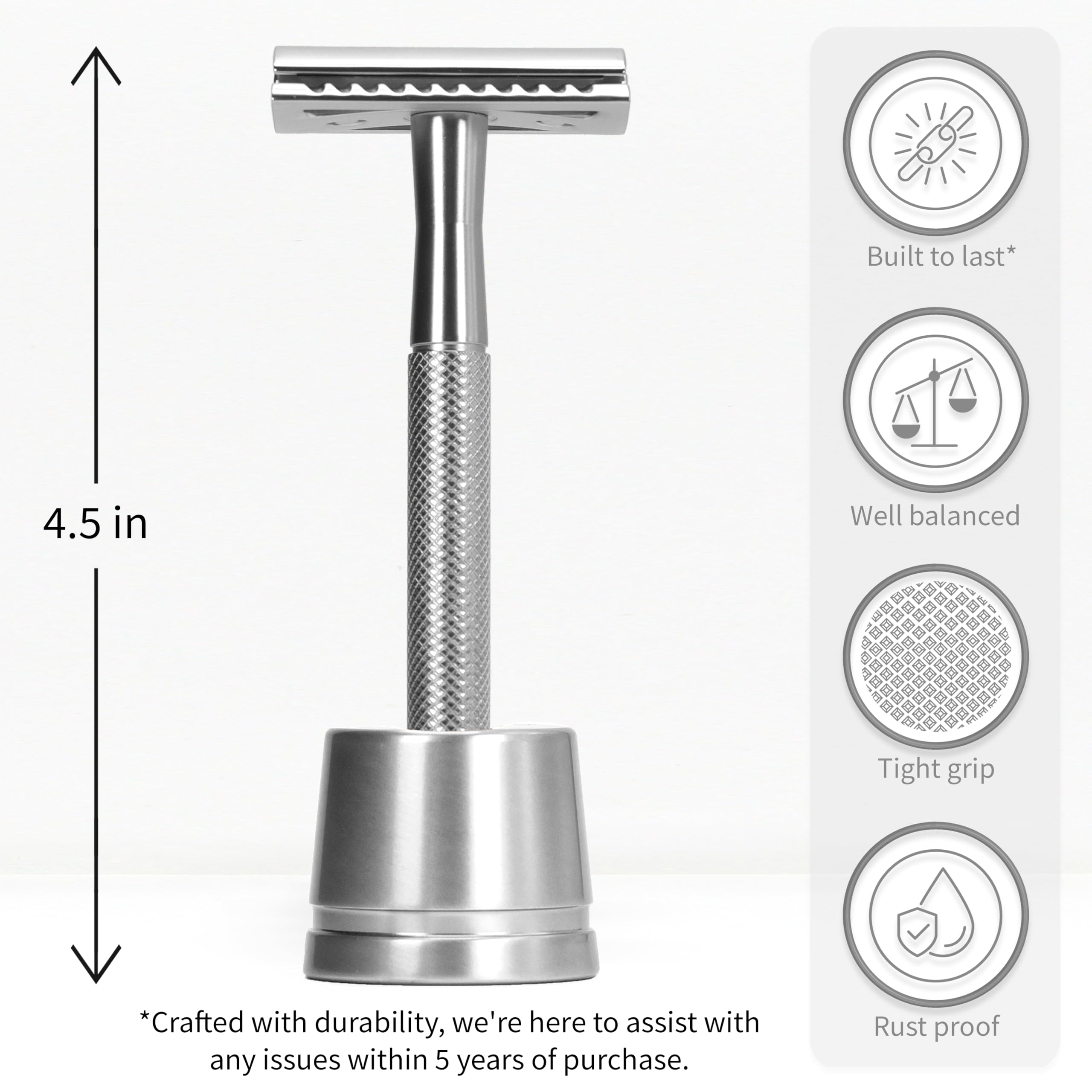 Bambaw safety razor blades stainless steel pack highlights corrosion resistance and longevity.