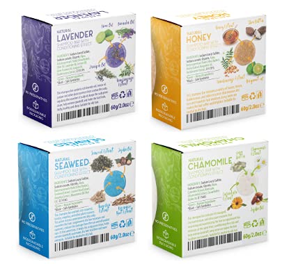 BAMBOEARTH solid bar image shows plant-based oil blend for nourished hair.