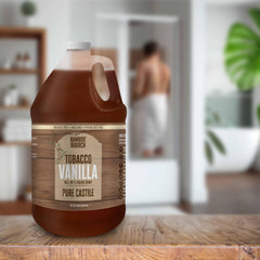 Bamboo and Birch castile soap liquid foamy lather close-up highlighting mild cleansing
