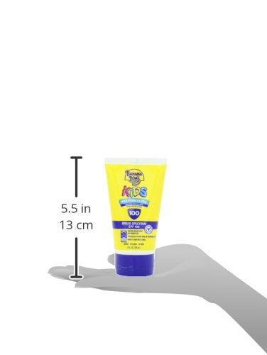 Banana Boat Kids snap-shut cap ensures secure packing for travel