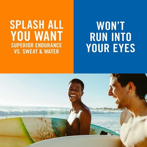 Banana Boat Sport sunscreen on skin during workout illustrating sweat-resistant protection