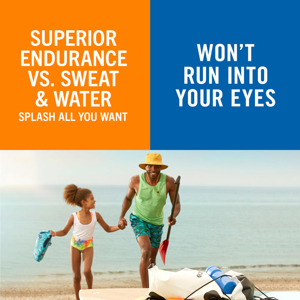 Banana Boat Sport Ultra SPF 30 with a non-greasy finish after application.