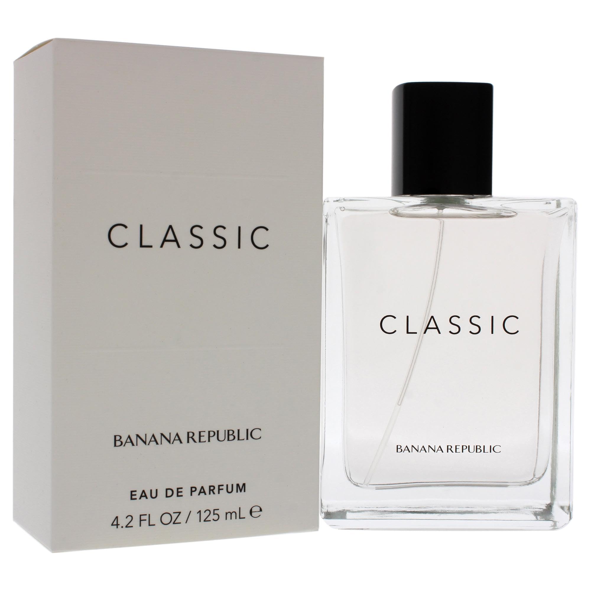 Banana Republic Classic EDP packaging—modern unboxing experience.