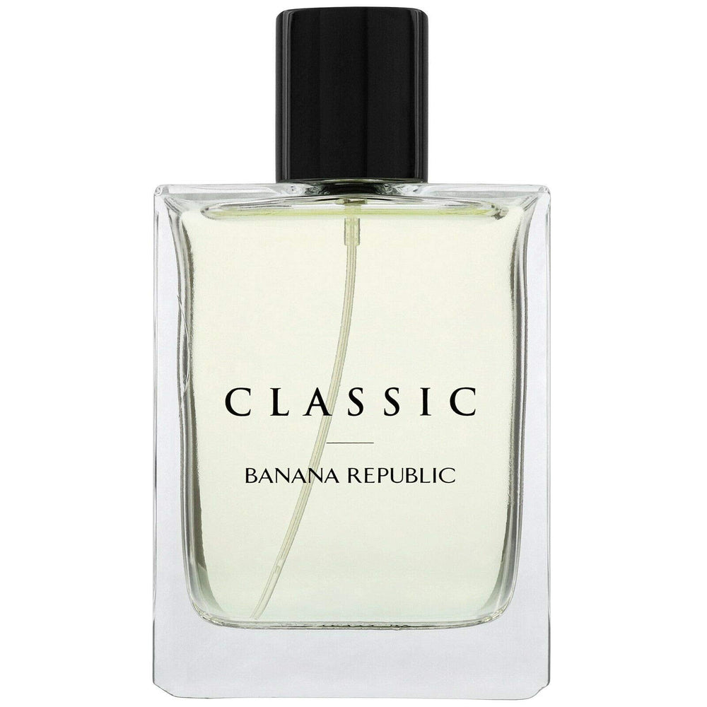 Banana Republic Classic EDT bottle angled shot, gifting-ready packaging