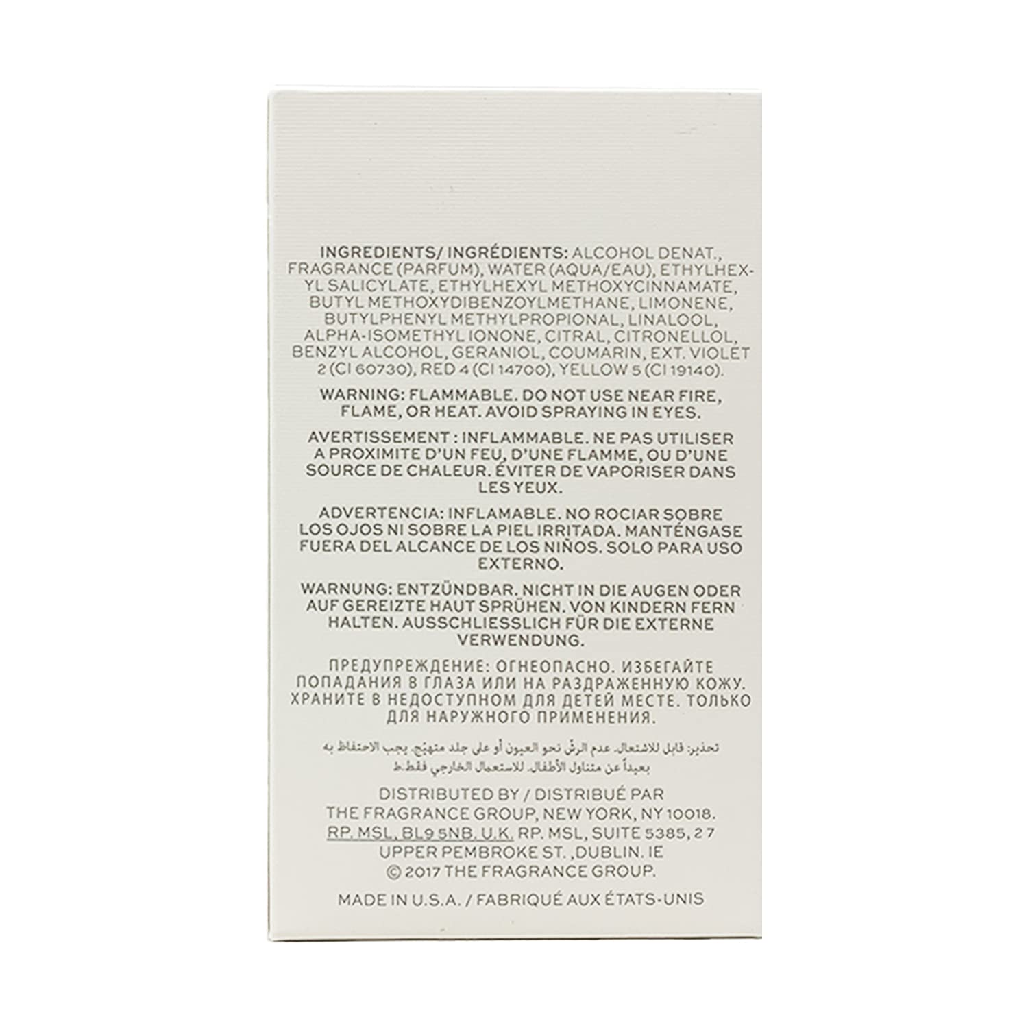 Banana Republic Classic packaging box, premium fragrance presentation