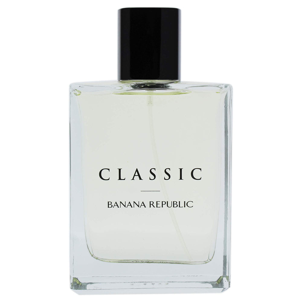 Banana Republic Classic for Women EDT bottle closeup highlights timeless label for everyday confidence