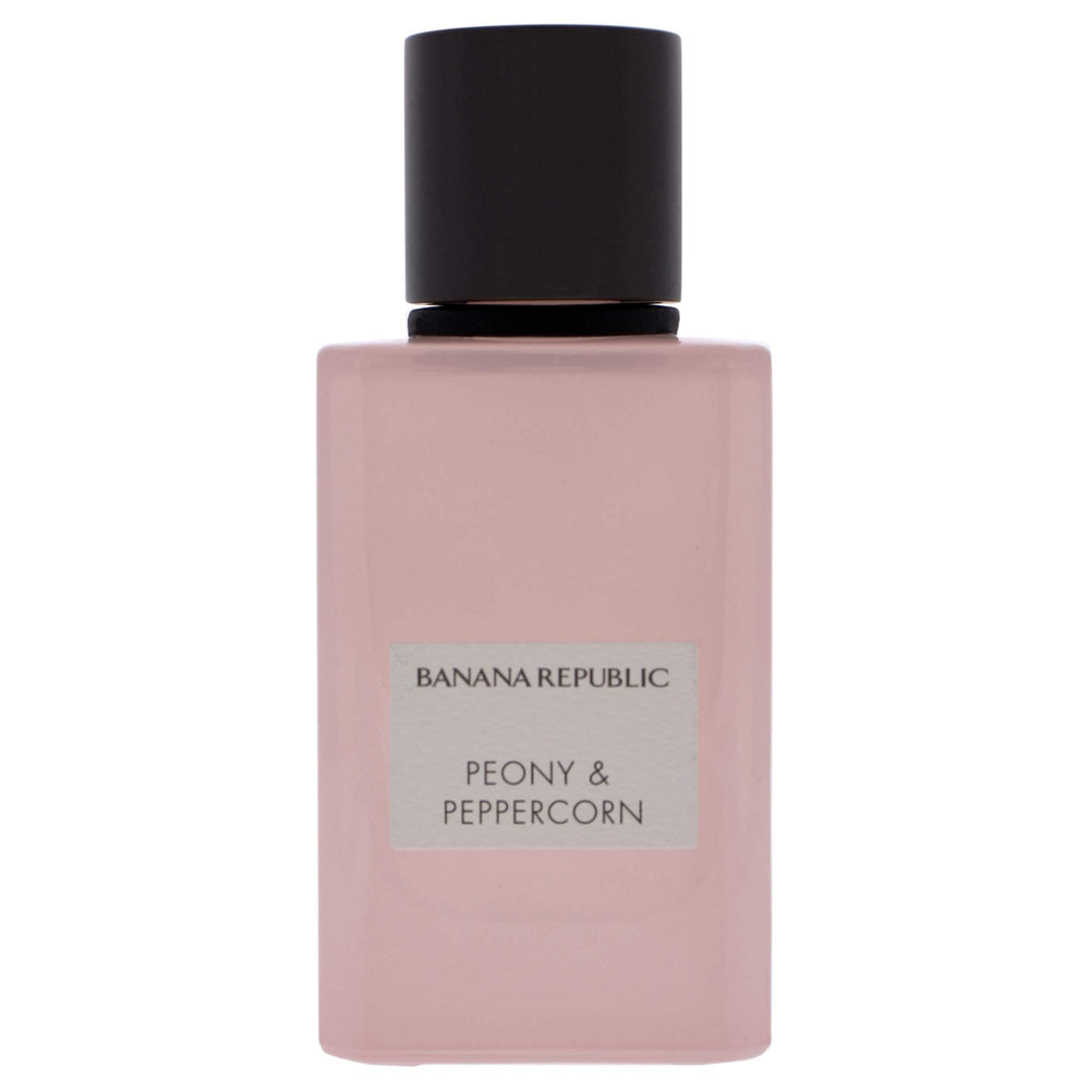 Banana Republic Icon Peony & Peppercorn packaging box presents a premium fragrance gift.
