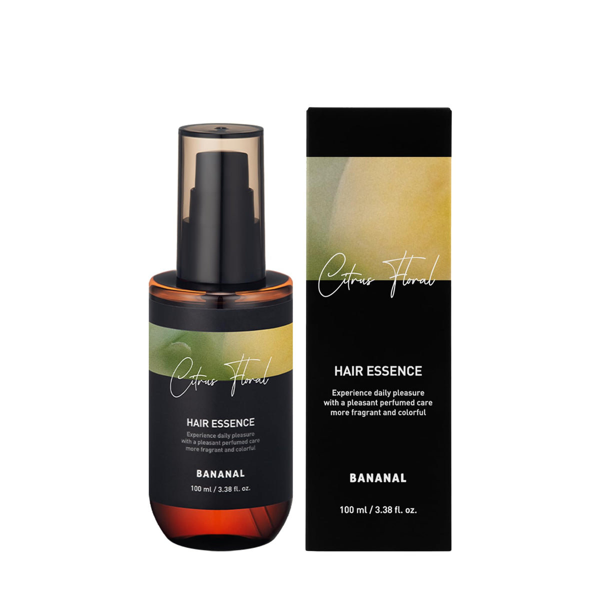 BANANAL 2-in-1 Korean Hair Perfume Oil bottle delivers lightweight shine and fragrance.