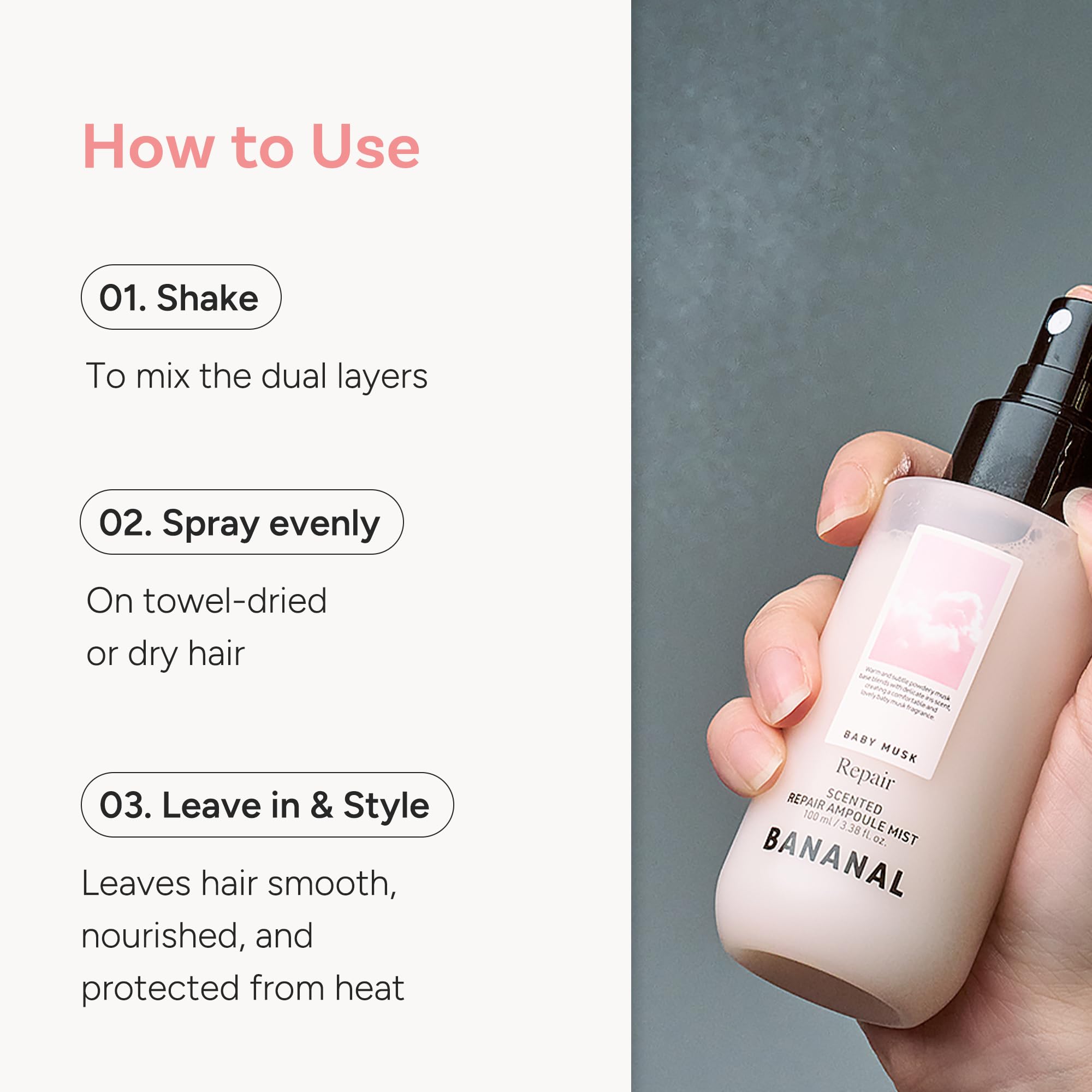 BANANAL sulfate-free formula shown on packaging is safe for color-treated hair.
