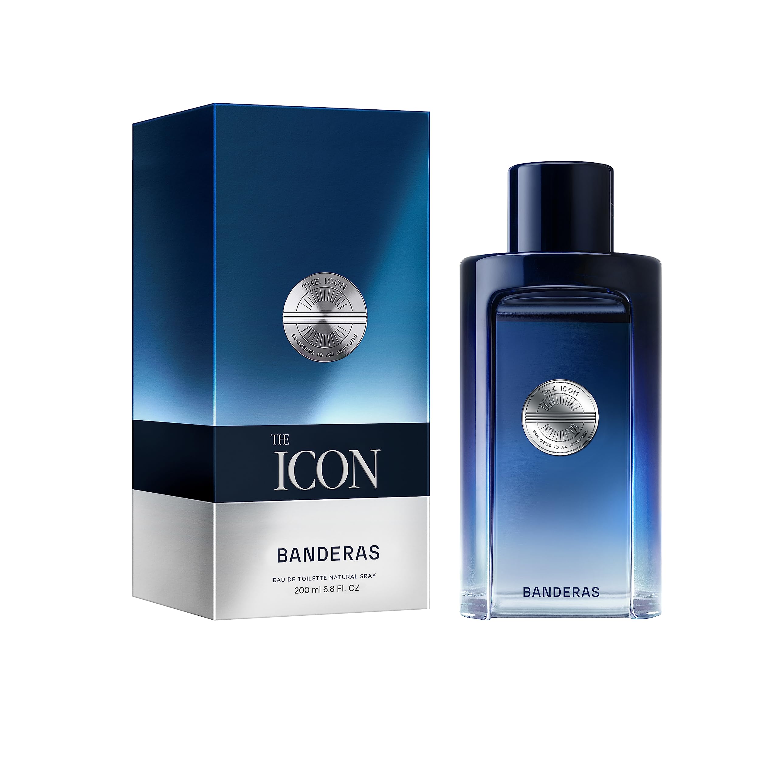 Banderas The Icon bottle front with a bold, lasting masculine scent.