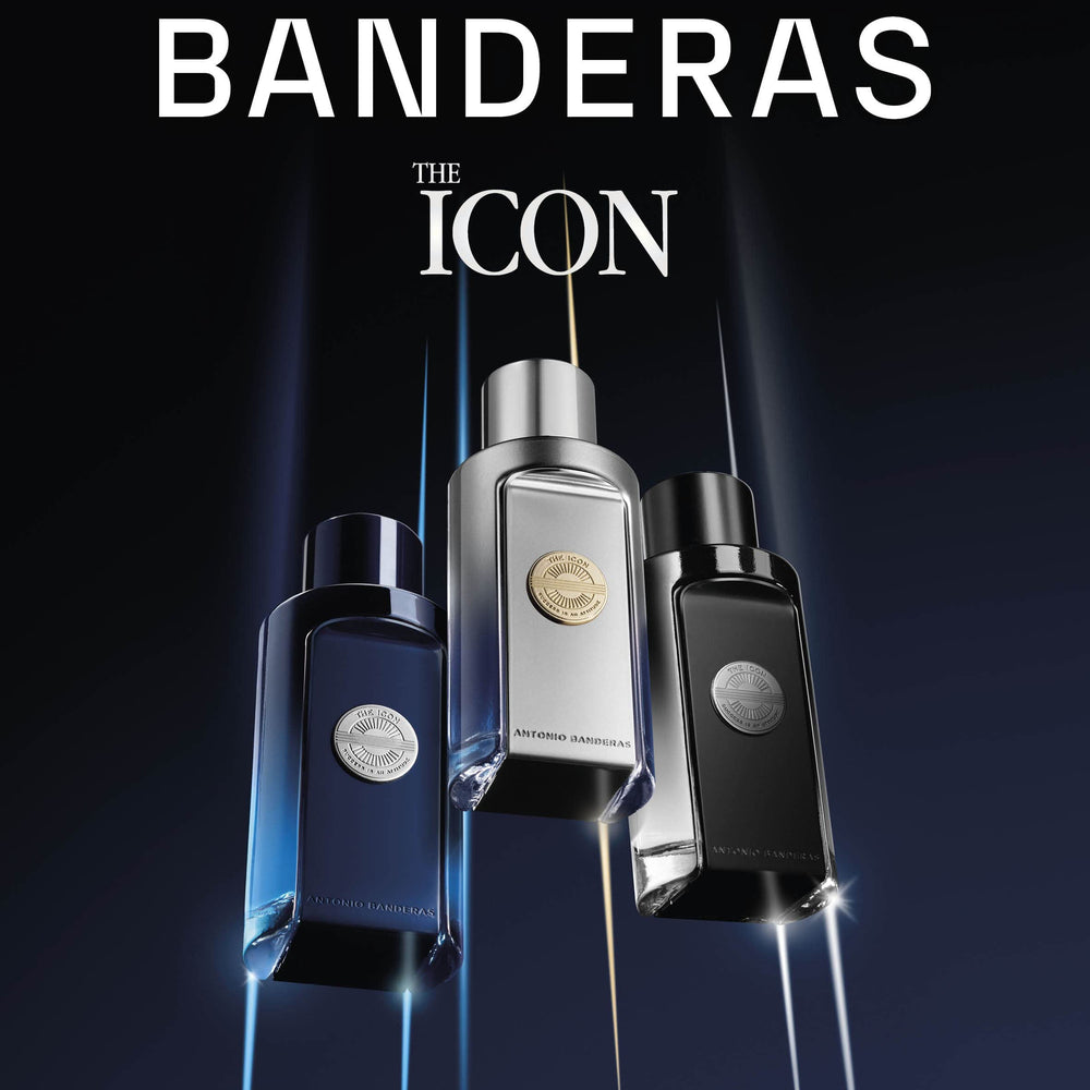 Banderas Antonio The Icon Elixir packaging box conveys premium elegance for gifting
