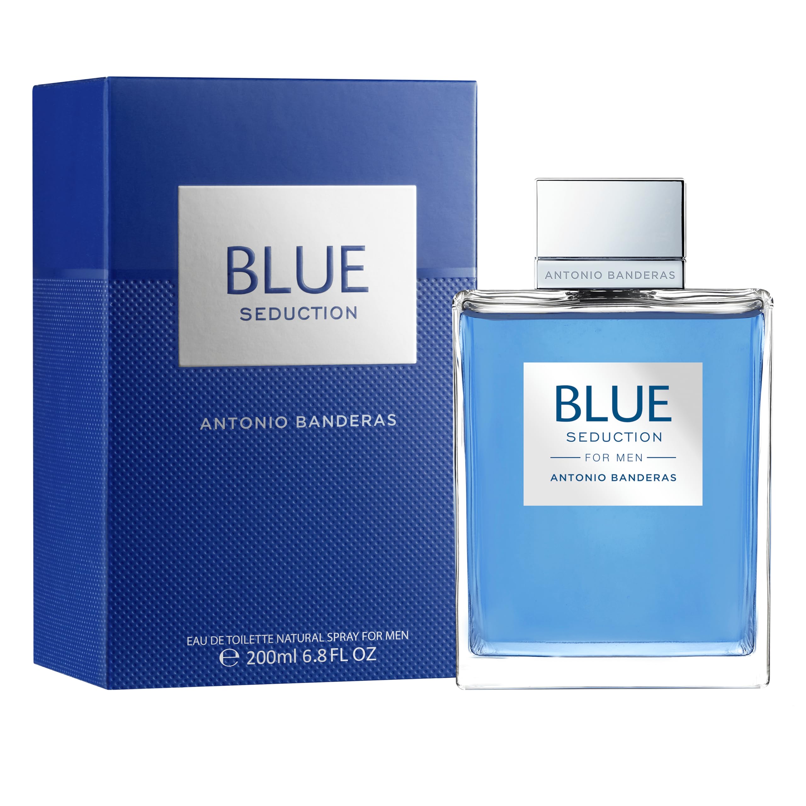Banderas Blue Seduction bottle closeup for daily wear and confidence.